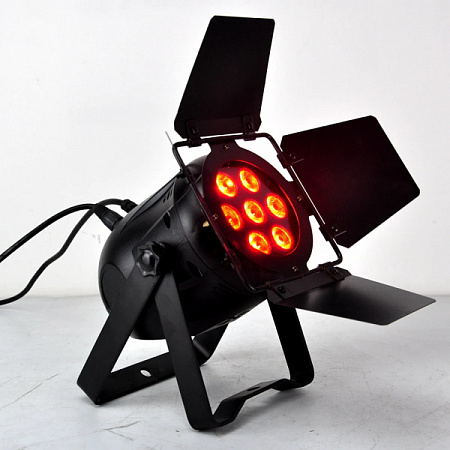 Прожектор DMX TP-P0718S: 7x15W Led Par Light with Barndoor