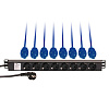Дистрибьютор питания 1U AVC DISTRIBUTER 8 SOCKET